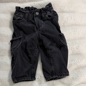 GAP Kids Black Cargo Jeans
